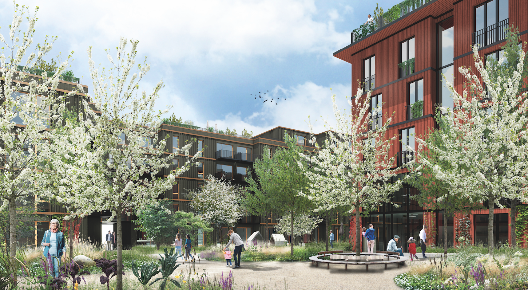 Arkitekt mockup af det nye skolebyggeri (3)