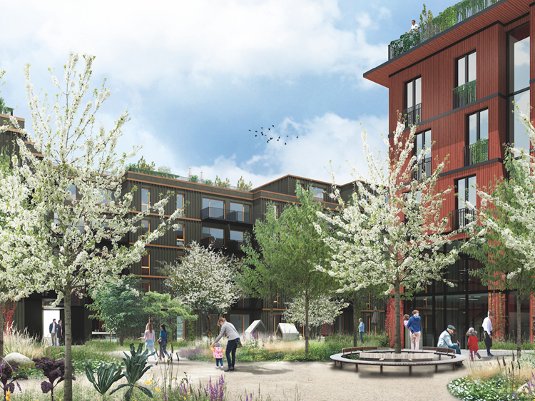 Arkitekt mockup af det nye skolebyggeri (3)