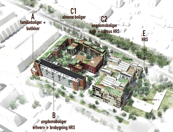 Arkitekt mockup af det nye skolebyggeri (9)