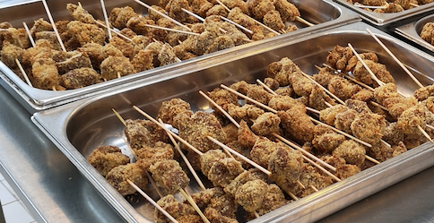 Spyd med paneret tofu