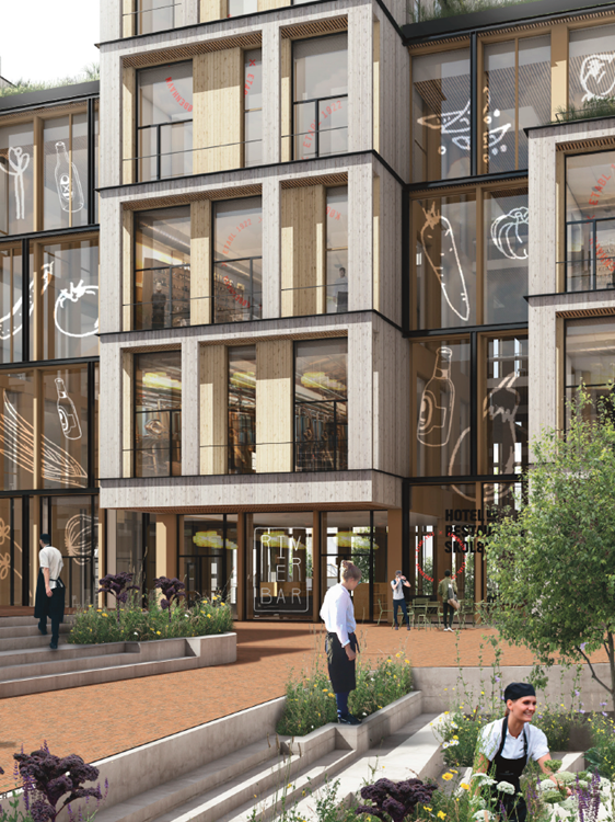 Arkitekt mockup af det nye skolebyggeri (5)