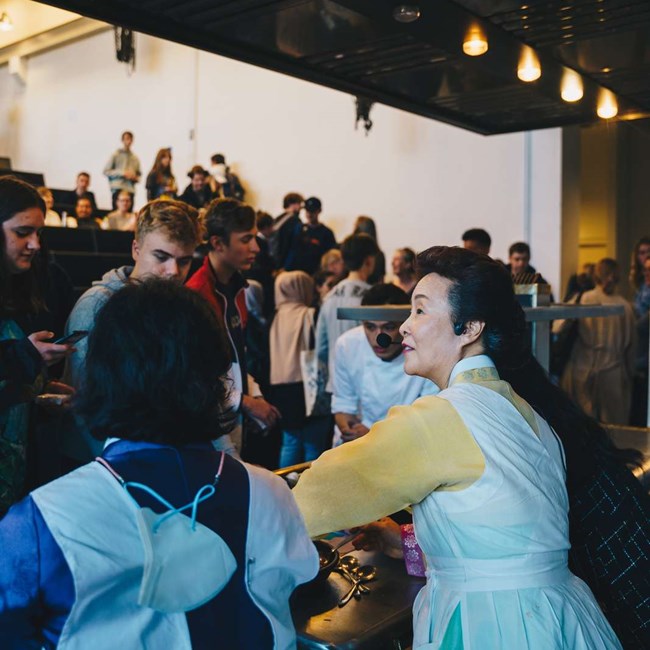 Kimchi workshop i auditoriet