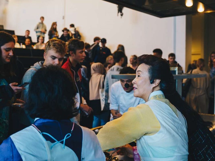 Kimchi workshop i auditoriet